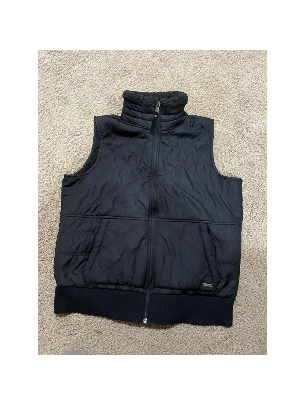 Women's Prana Elsa Vest Sherpa Lined Black size Large